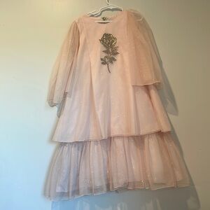 Graci tulle rose dress girls 12y pink